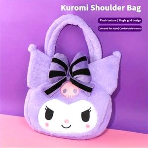 Kuromi Plush Shoulder Bag Large
